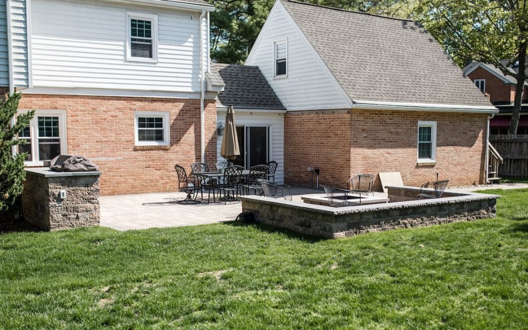 Fire Pit, Patio, and Grill Island Install